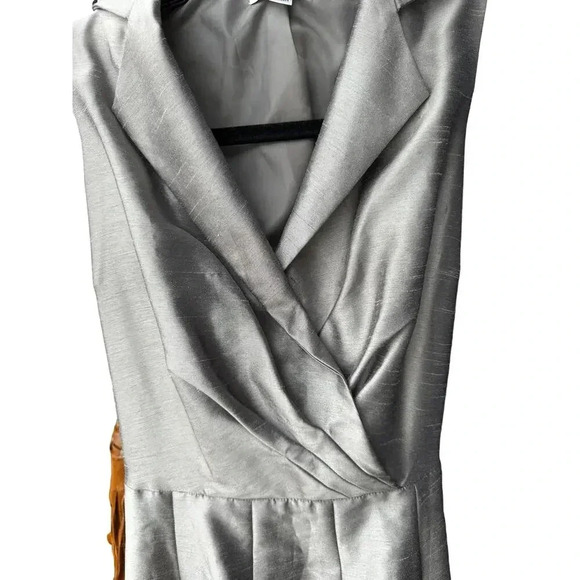 Jones Studio Women's Nylon Blend Sleeveless Collared Fit & Flare Dress Size 12 - Picture 2 of 5